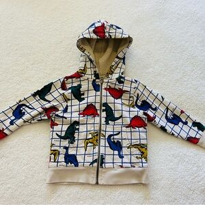 Hanna Andersson Dinosaur Sherpa Hoodie - Multicolor